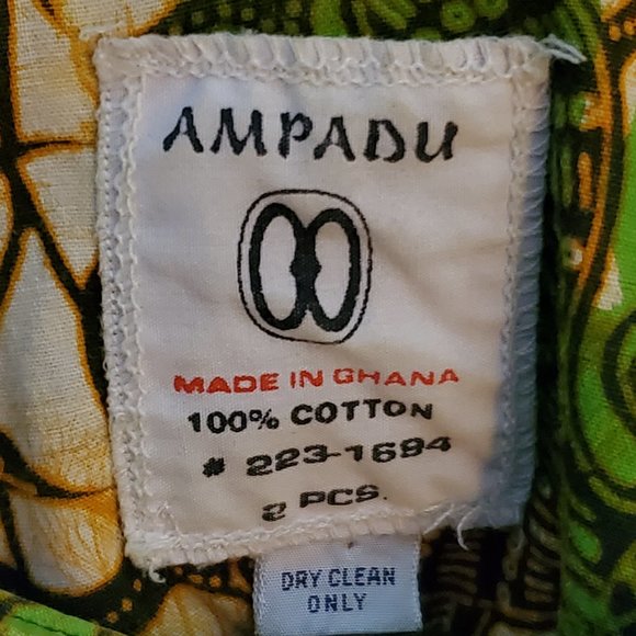 AMPADU African Design Skirt/Blouse/Cap - Picture 3 of 4